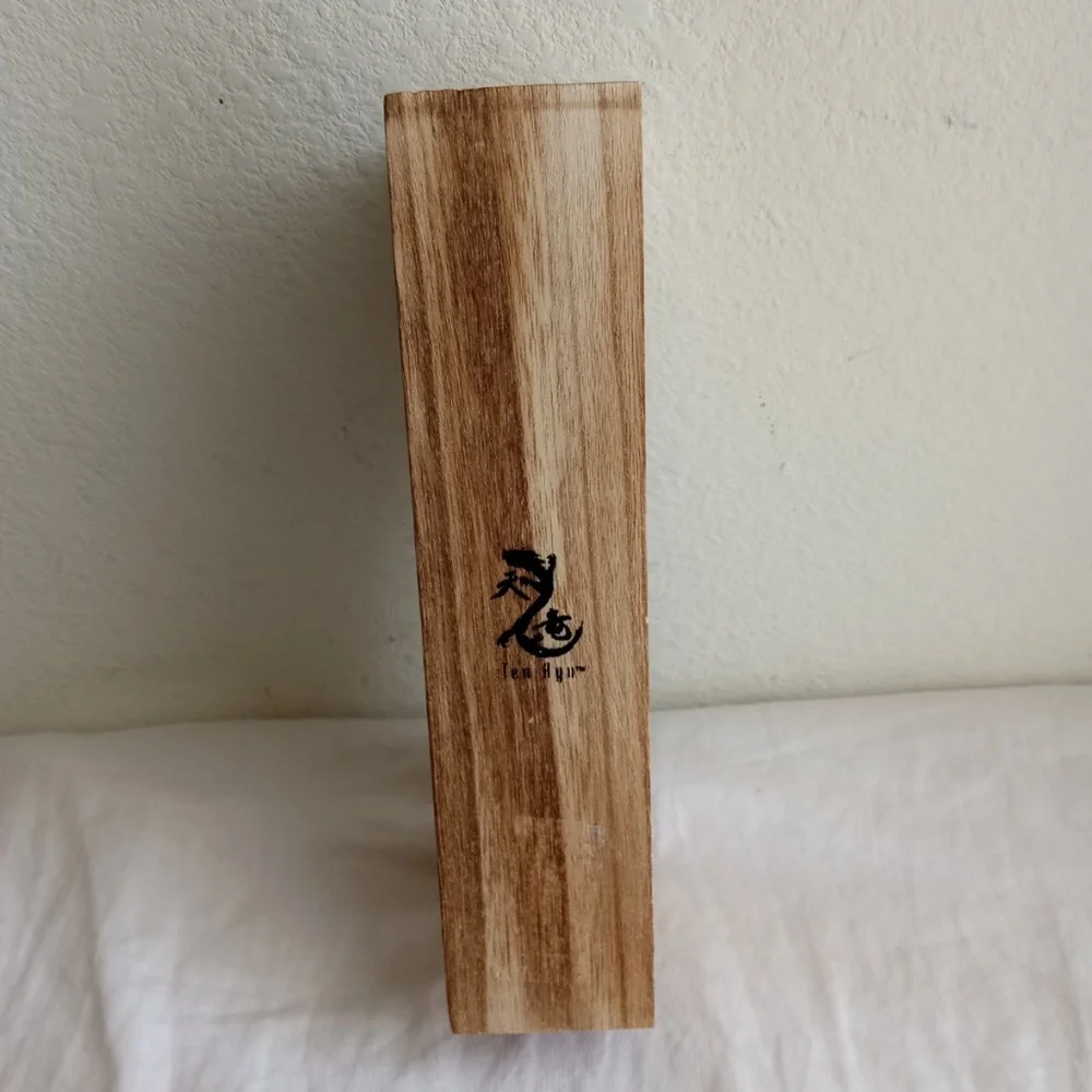 2 Sided Knife Sharpening Stone w Wooden Box NEW